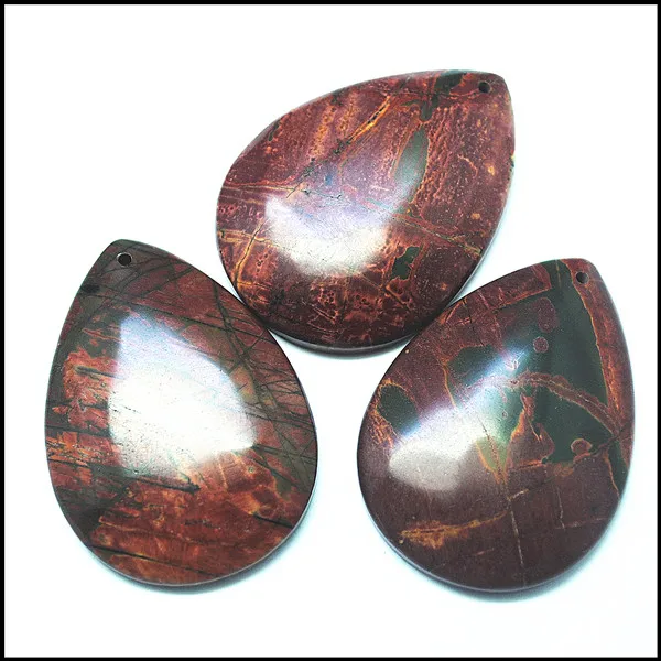 3pcs nature red stone pendants teardrops size 50x35mm charms necklace free shipping diy beads accessories for jewelry making | Украшения и
