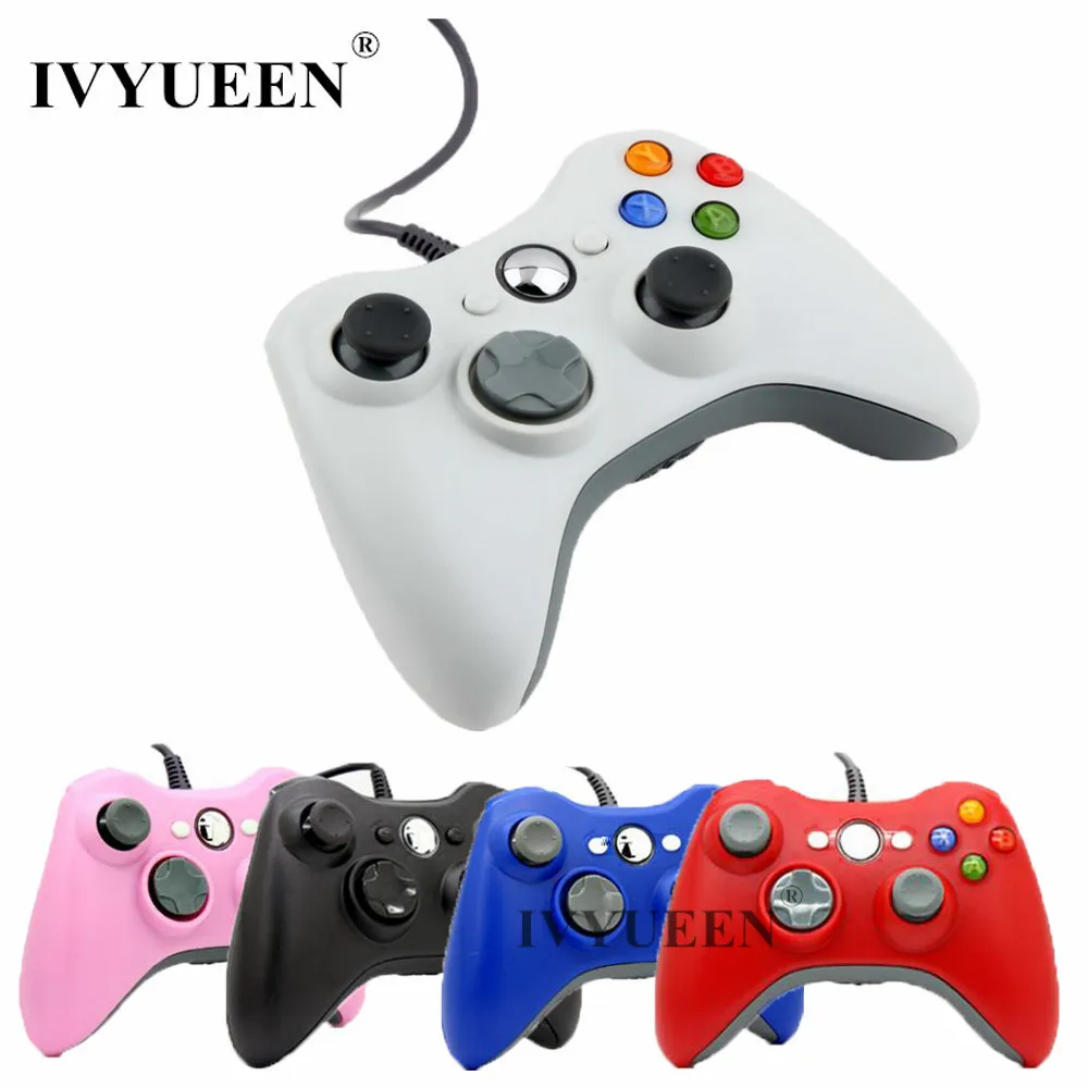 USB проводной Joypad геймпад для Microsoft Xbox 360 консоли контроллер черный белый цвет