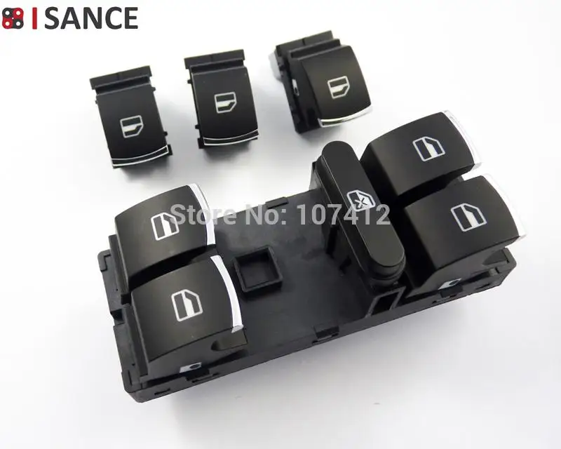 Переключатель окна ISANCE 5ND959857 5ND959855 для VW Jetta 3 Golf MK5 MK6 Passat 3C Tiguan 2006 2007 2008 2009 2010 2011 2012