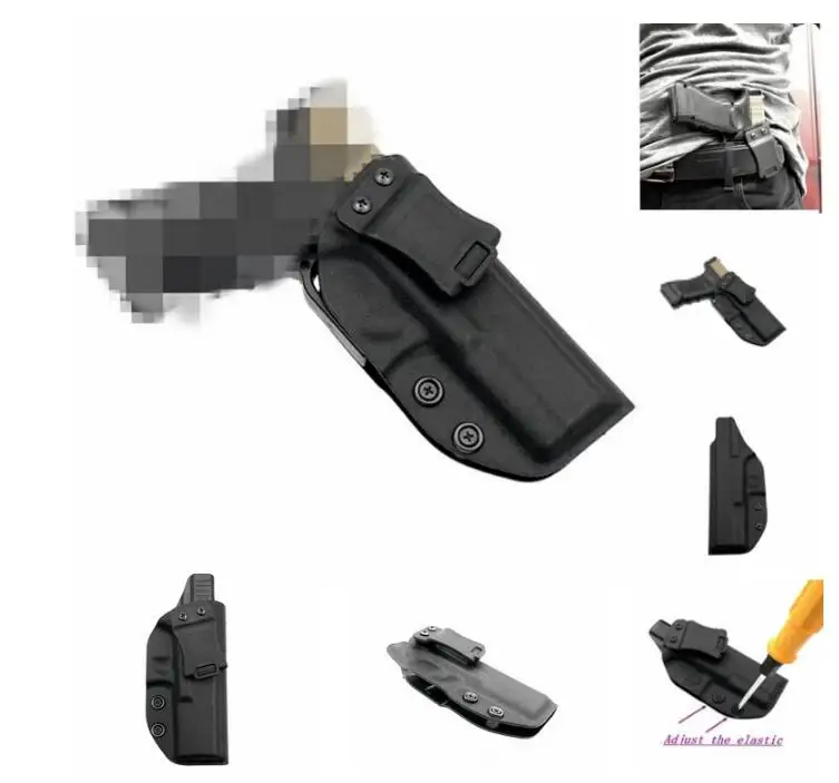 Тактический KYDEX пистолет кобура Glock 17 внутренний скрытый кейс для пистолета аксессуары сумка