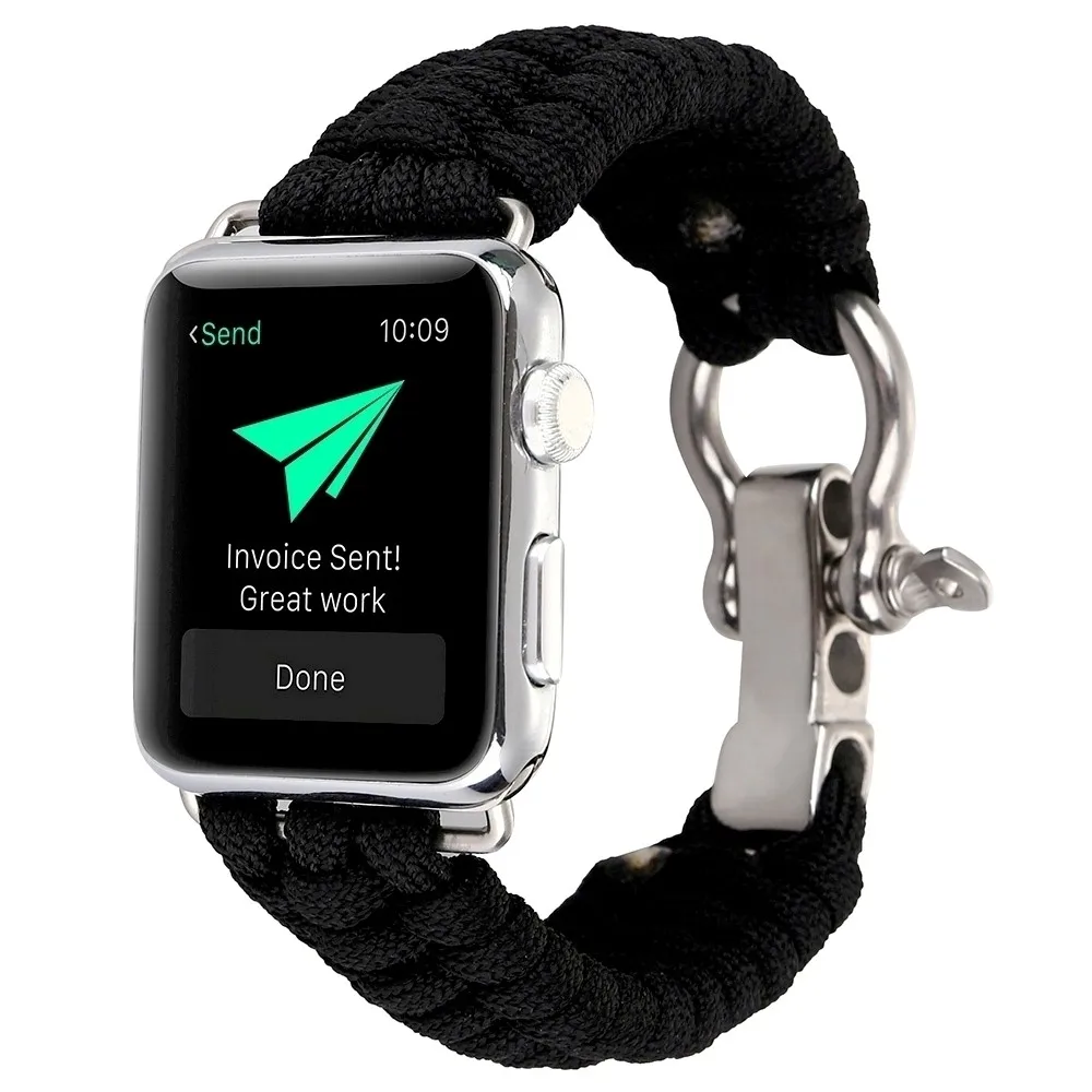 Нейлоновый металлический браслет для iWatch 42 мм 38 нейлоновый выживания Apple Watch Series 1