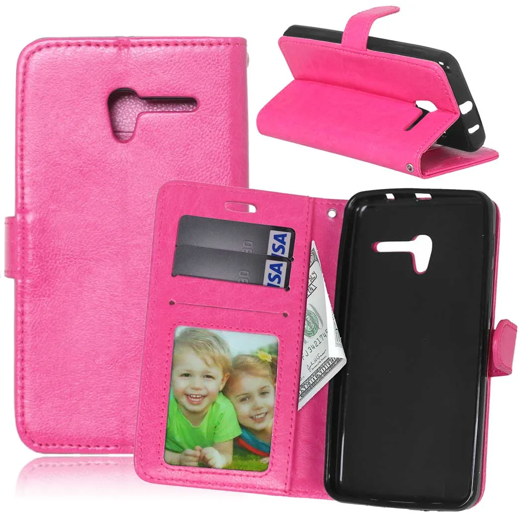 Кожаный чехол бумажник с откидной крышкой для Alcatel One Touch 5 0 дюймов Pixi 3 5015X 5015D 5065 5015