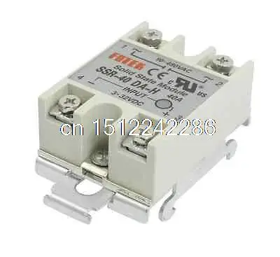 Однофазное крепление на DIN-рейку Baomain, серое твердотельное реле SSR