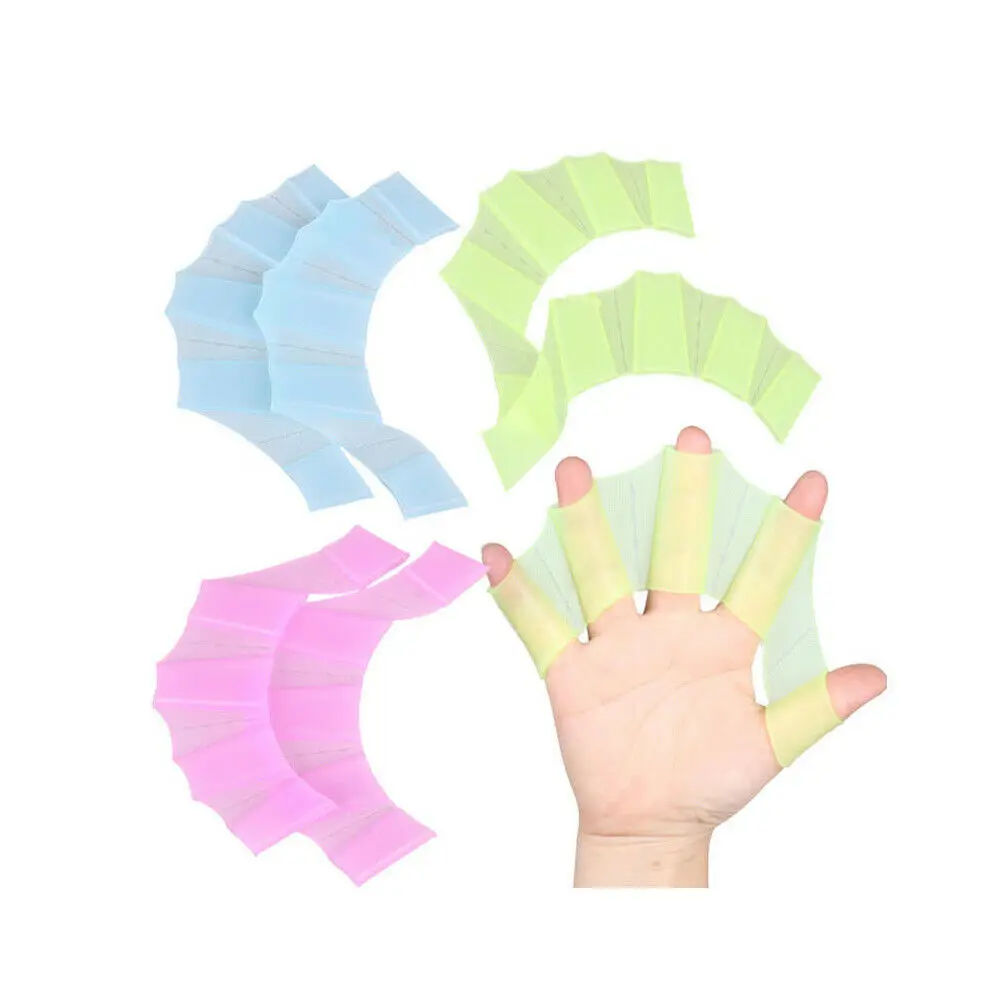 1 пара летние силиконовые перчатки для плавания в стиле унисекс|Плавательные