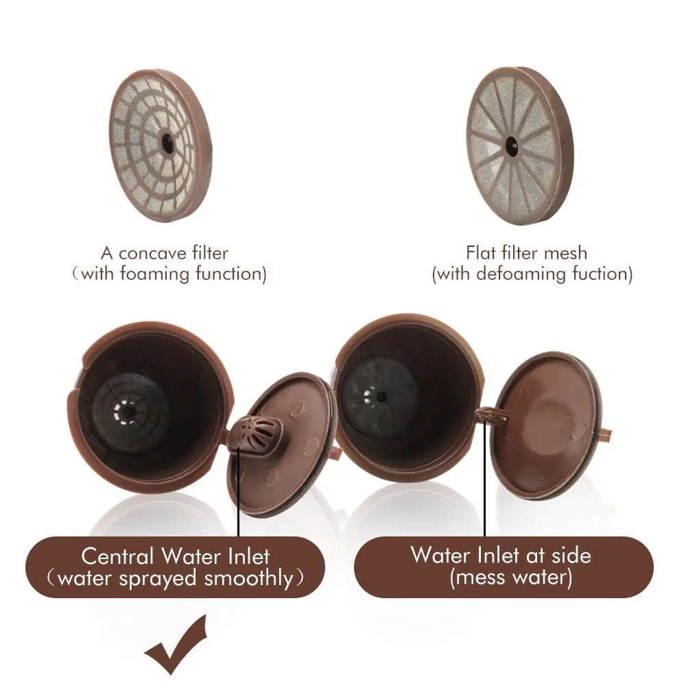 Для Nescafe Dolce Gusto фильтры для кофе 3 го поколения Многоразовые корзины из