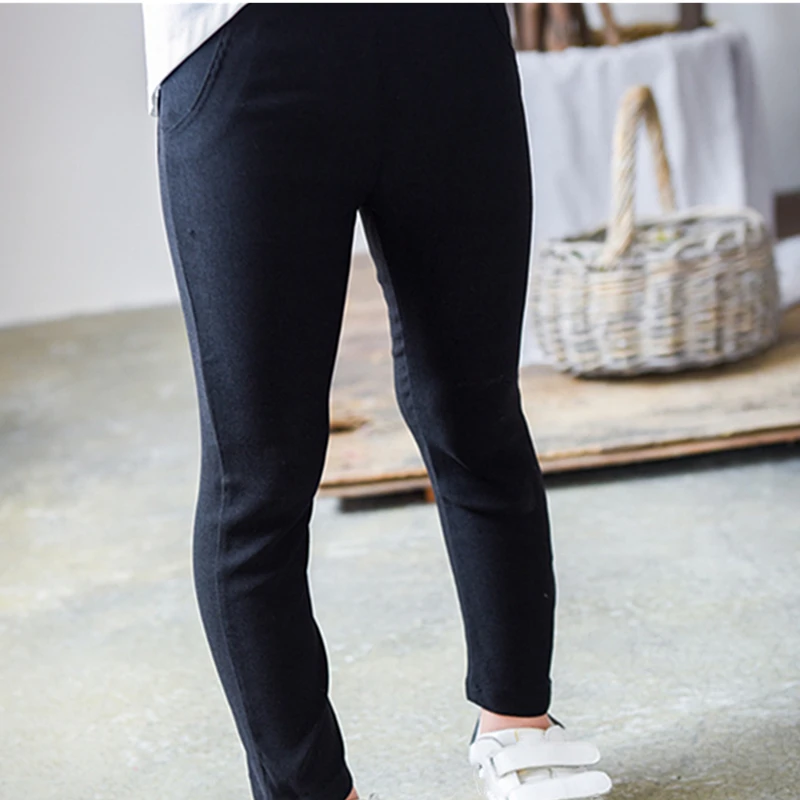 2018 Новые леггинсы для девочек Брюки осенние модные хлопковые Радуга Вышивка