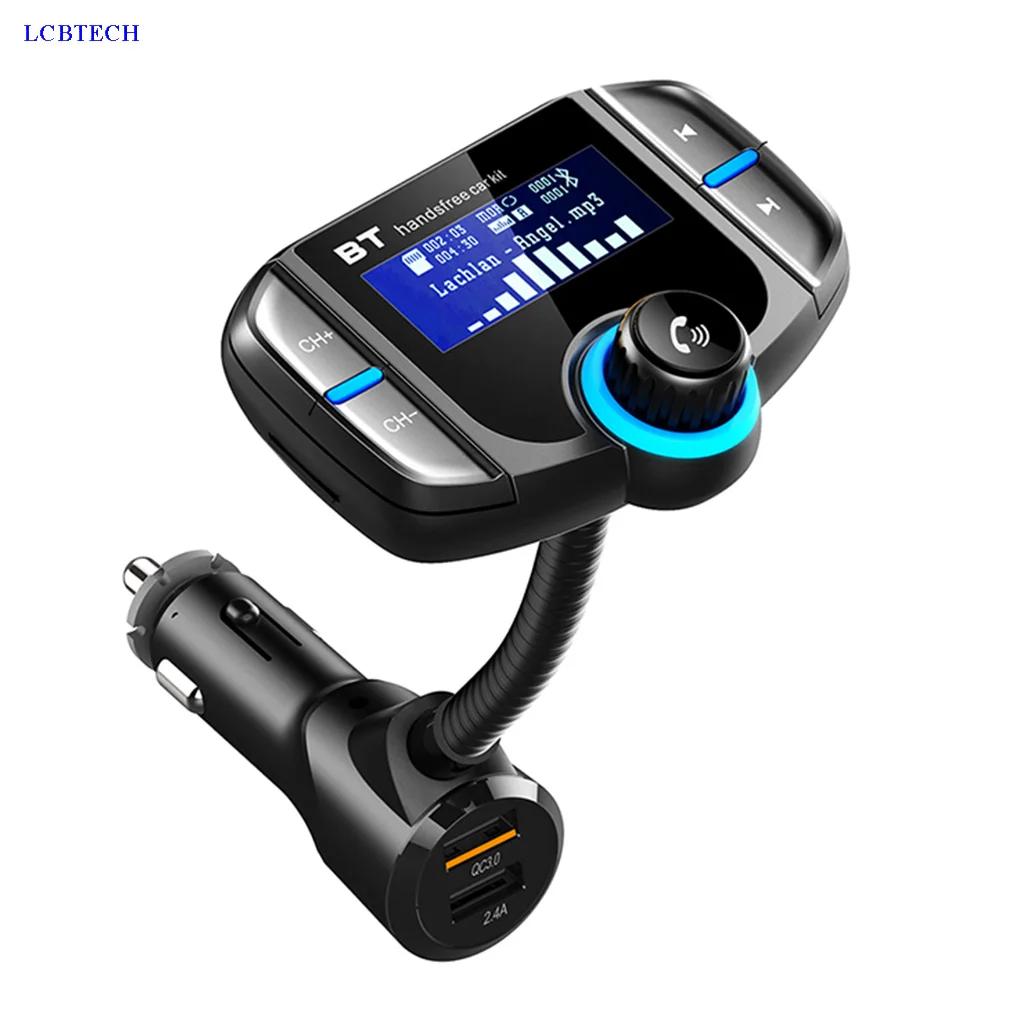 Автомобильный FM-трансмиттер с Bluetooth громкой связью mp3-плеер быстрым USB-зарядным