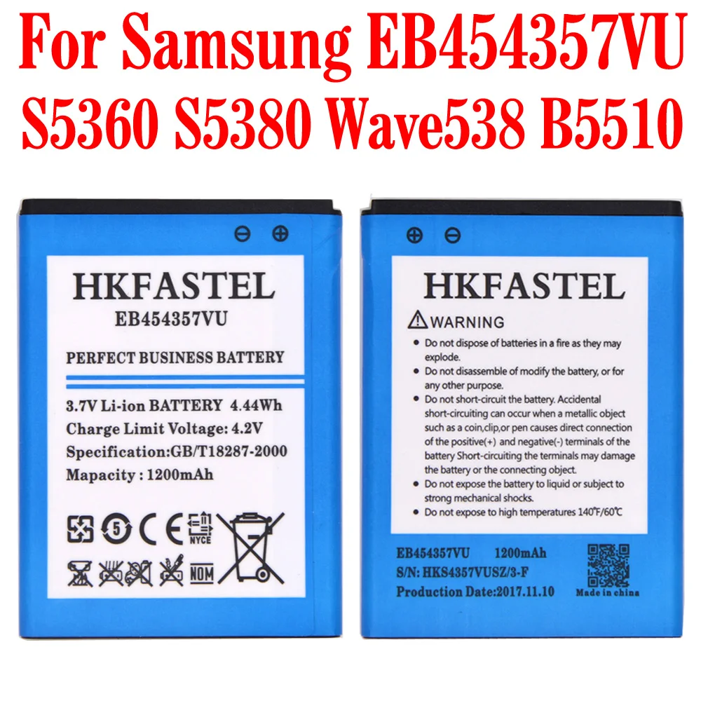 Новый EB454357VU литий-ионный мобильный телефон Батарея для Samsung Galaxy чат B5330 Y Pro B5510 S5360