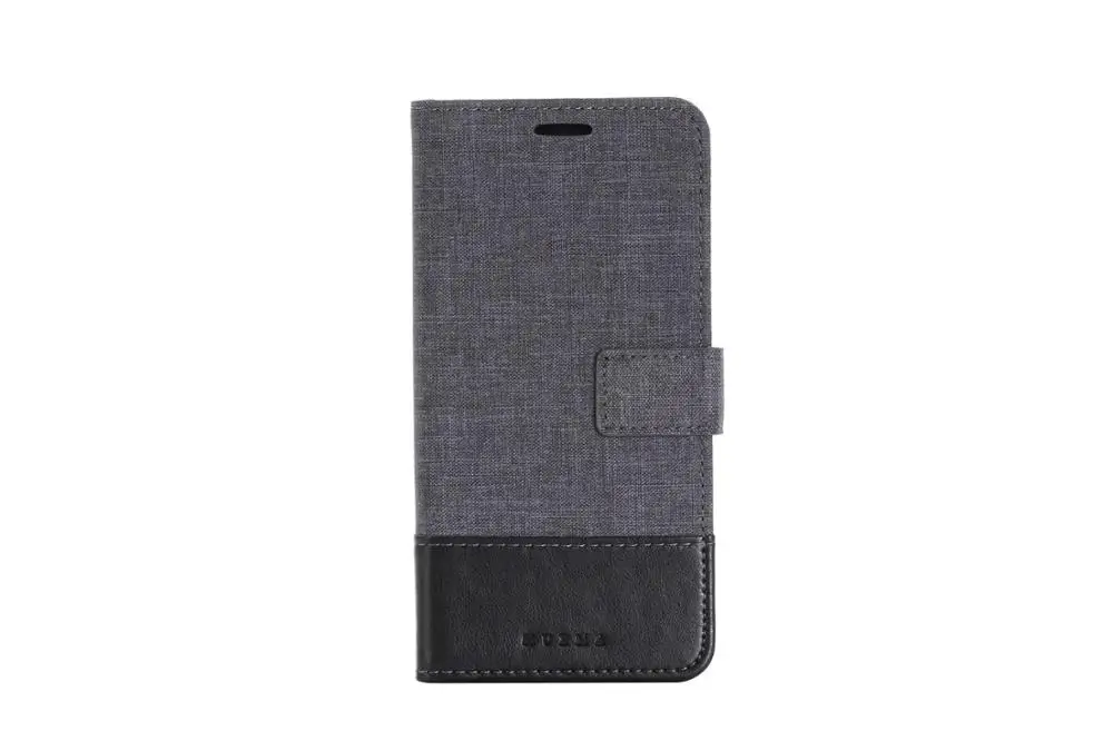 Black Чехол MUXMA для Oneplus 7 7Pro, Холщовый откидной кожаный чехол для Oneplus 5 5T 6 T, Магнитный чехол-кошелек, сумка для телефона с отделениями для карт - Цвет: Black