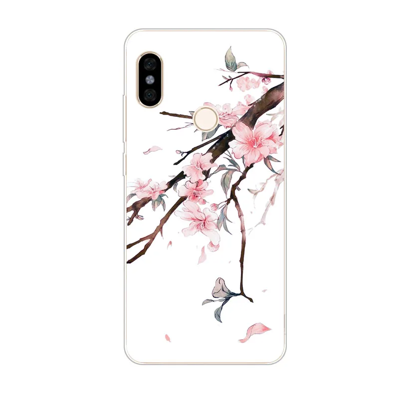 Чехол xiaomi mi 8 силиконовый чехол с цветочным рисунком мягкая задняя крышка из ТПУ