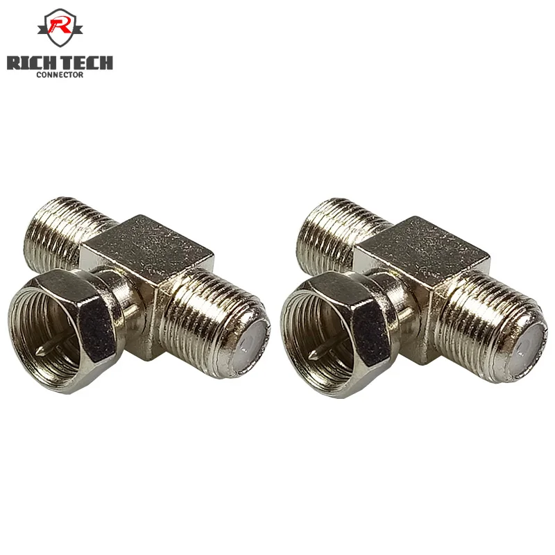 8 шт. Т образный адаптер для ТВ типа F|plug connector|plug adapter connectort type connector |