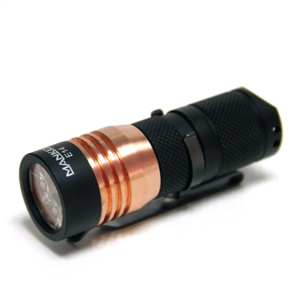 Manker E14 II 2200 Лум USB Перезаряжаемый 18650 фонарик W/4x CREE XPG3 светодиодный/4x Nichia 219C светодиодный фонарь с высокой батареей 18650