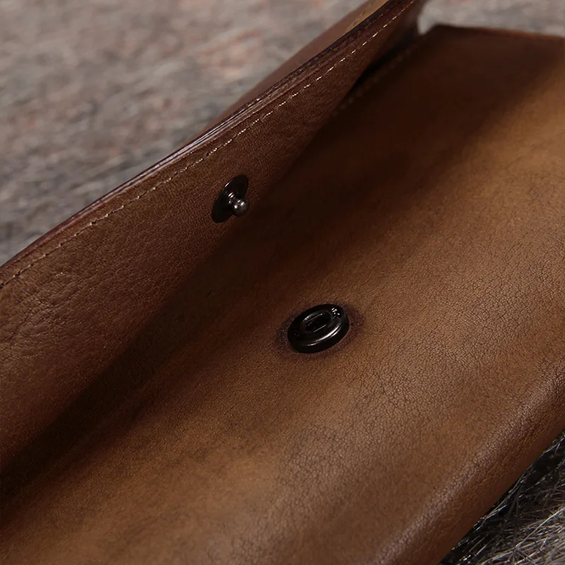 2019 винтажный Женский Повседневный клатч из натуральной кожи с магнитной пряжкой