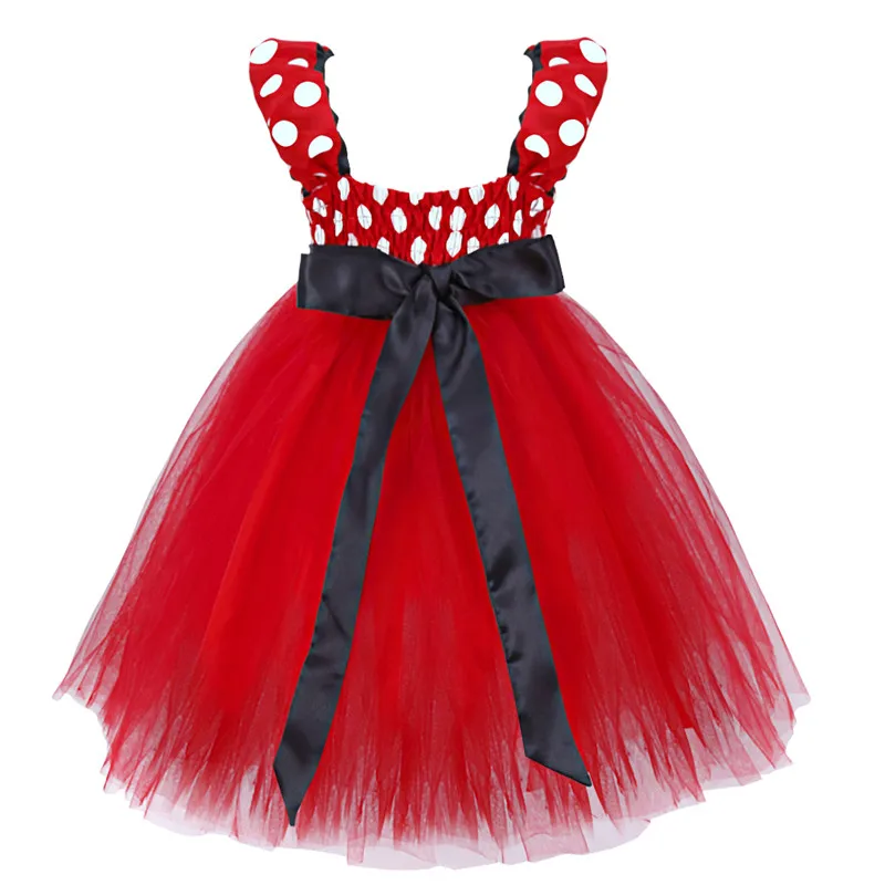 New Christmas Children Princess Minnie Girls Party Tutu Dress Kids Cartoon Infant Vestidos Costume Baby Girl's Bow Clothes | Детская