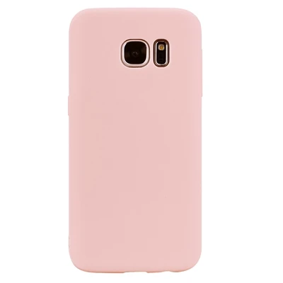 A Candy Color Phone Case For Coque Samsung Galaxy S7 Soft Silicon TPU Back Cover For Etui Samsung S7 S 7 7S Back Cover - Цвет: A