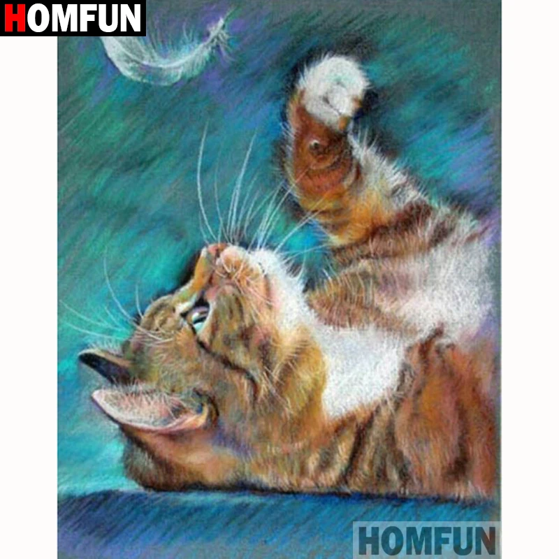 HOMFUN полный квадратный/круглый дрель 5D DIY алмазная живопись &quotживопись маслом
