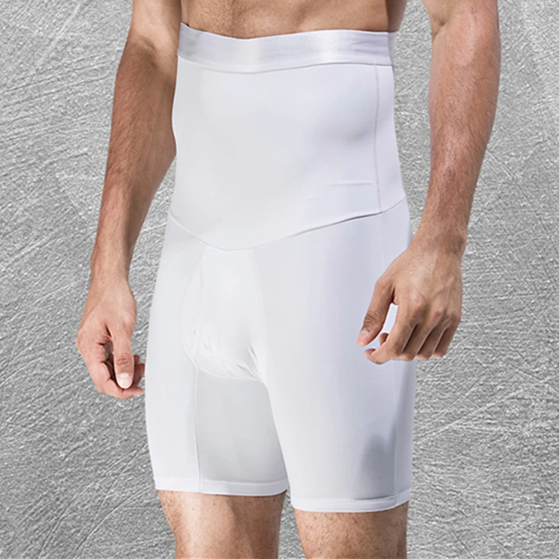 

Мужская корректирующая одежда с завышенной талией для похудения и живота, утягивающие фигуру штаны для похудения, 2023