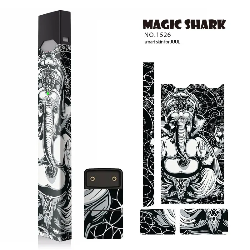 Чехол наклейка Magic Shark для Juul 1521 1537 модный цветной с глазом луной звездой небом