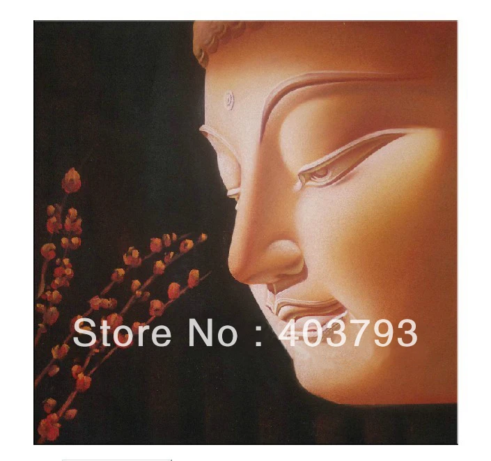 Beatiful   modern fashion  oil painting on canvas south asia style Meditation Buddha   free shipping