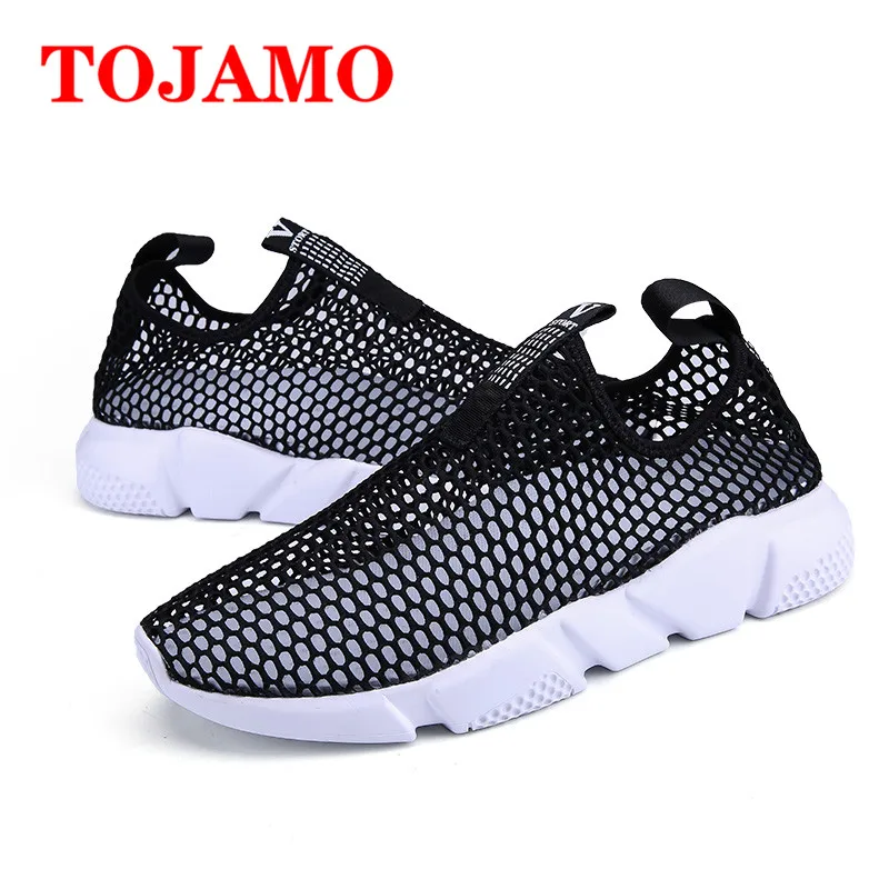 TOJAMO 2018 Mesh Casual Shoes Mens Fashion Sneakers Outdoor Light Walking Men Comfortable Soft Vacation Footwear Zapatos | Обувь