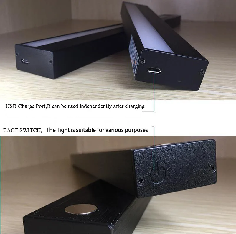 White37cm 2000mA USB зарядка Магнитная адсорбционная настольная лампа общежития шкаф для