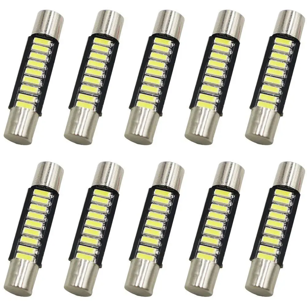 10 шт. 28 мм 31 4014 9smd зеркальный предохранитель солнцезащитный козырек для