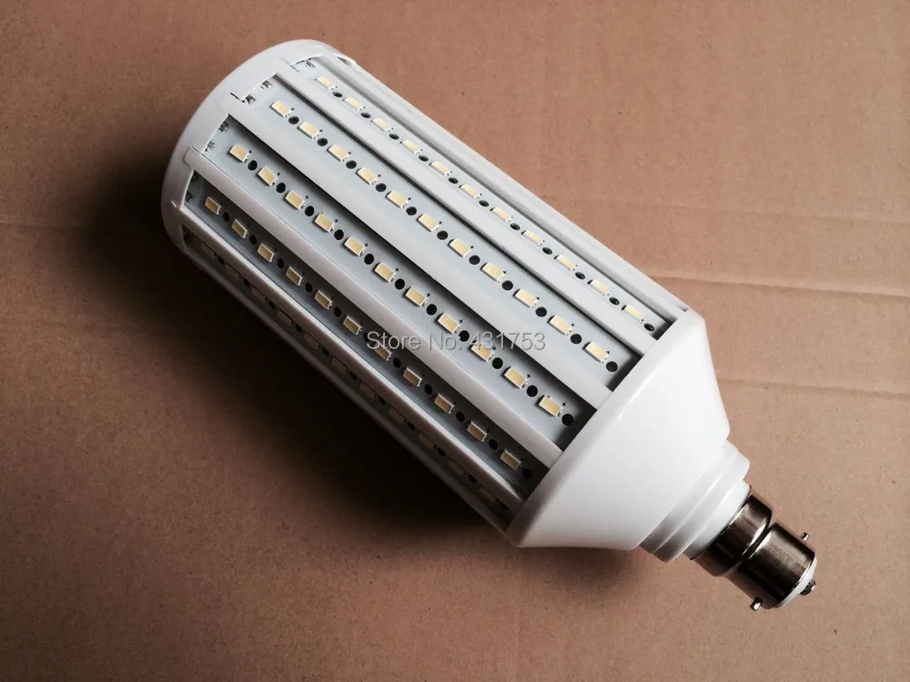 1 шт. * B22 55 Вт 5730 SMD 176 светодиодные энергосберегающие лампы белого/теплого белого