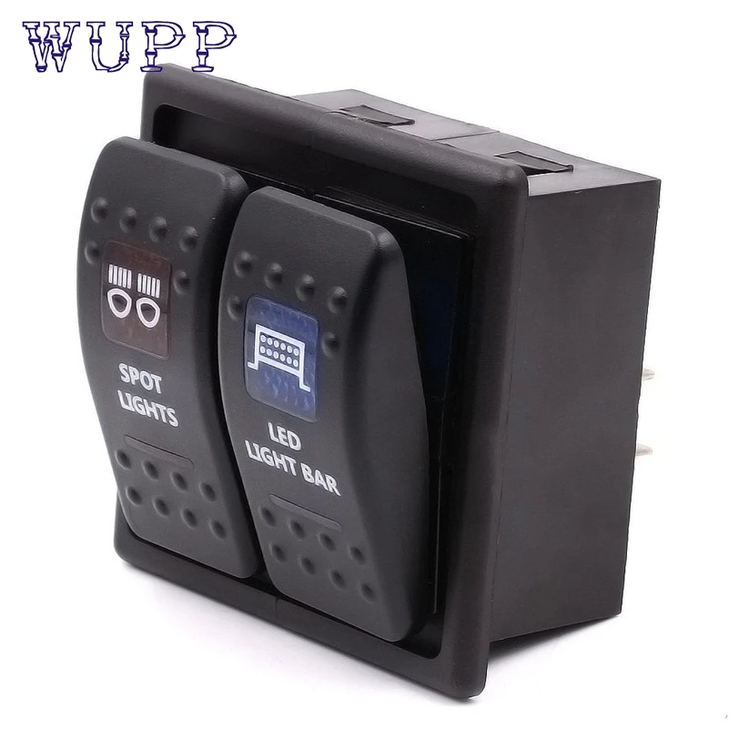 Автостайлинг wupp Switches 2 Gang Rocker Switch корпус зажим панель держатель в сборе для ARB Carling