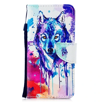Чехол-книжка с откидной крышкой для huawei P Smart, милый кожаный бумажник с кошкой, чехол для телефона huawei P Smart, чехол Etui Capinha Hawei - Цвет: L