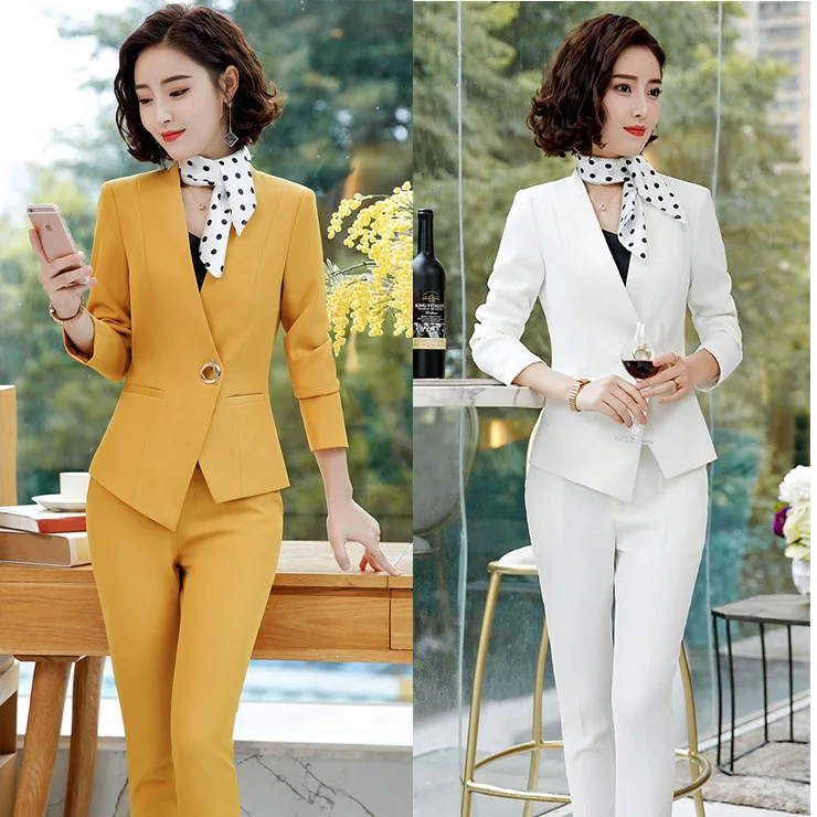 Женская одежда профессиональный костюм женская новая вещательная с длинными