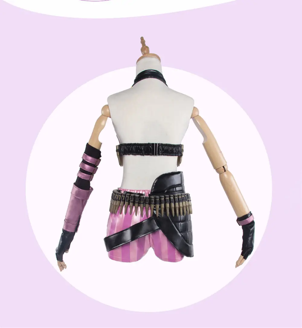 Костюм для косплея игра Jinx сексуальные вечерние костюмы девочек на Хэллоуин |
