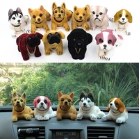 dashboard shaking head lucky dogs cute toy car ornament decor nodding dogs for car decoration
