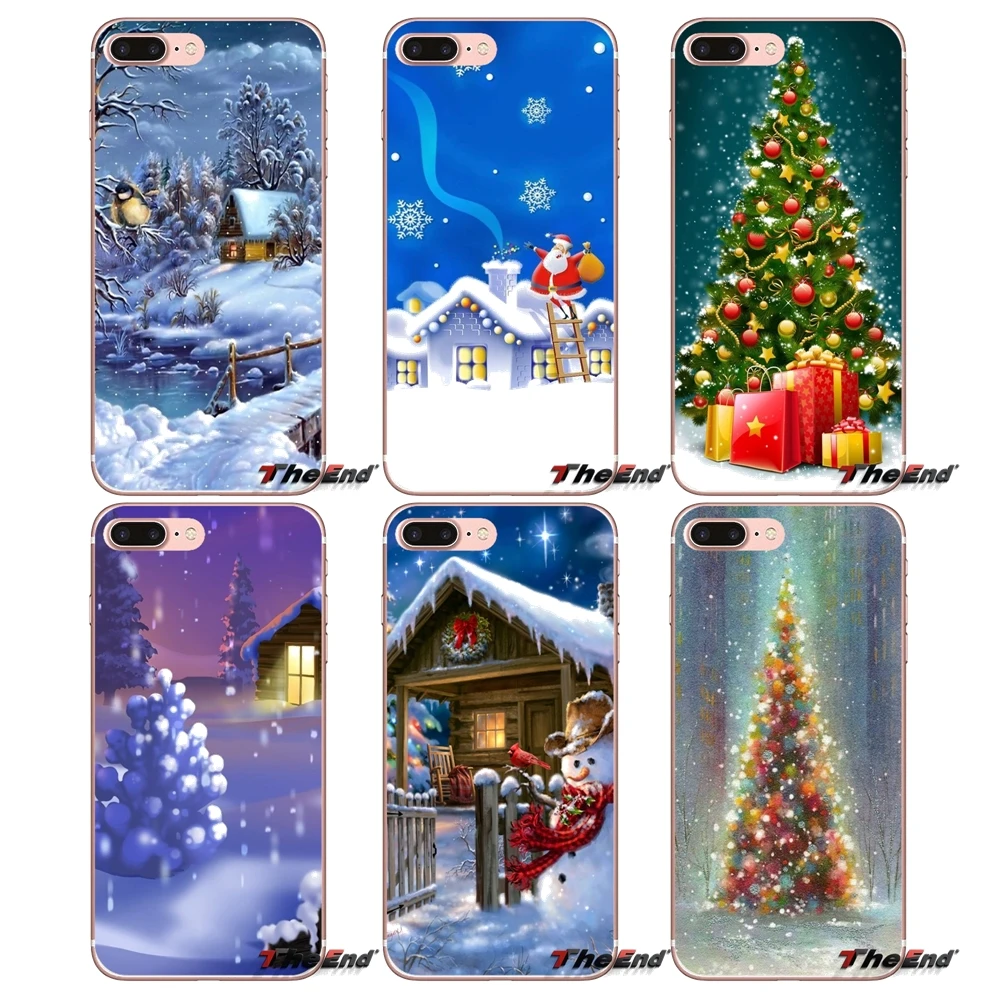 Для Samsung Galaxy S2 S3 S4 S5 MINI S6 S7 edge S8 S9 Plus Note 2 3 4 5 8 Coque Fundas рождественские подарки Санта