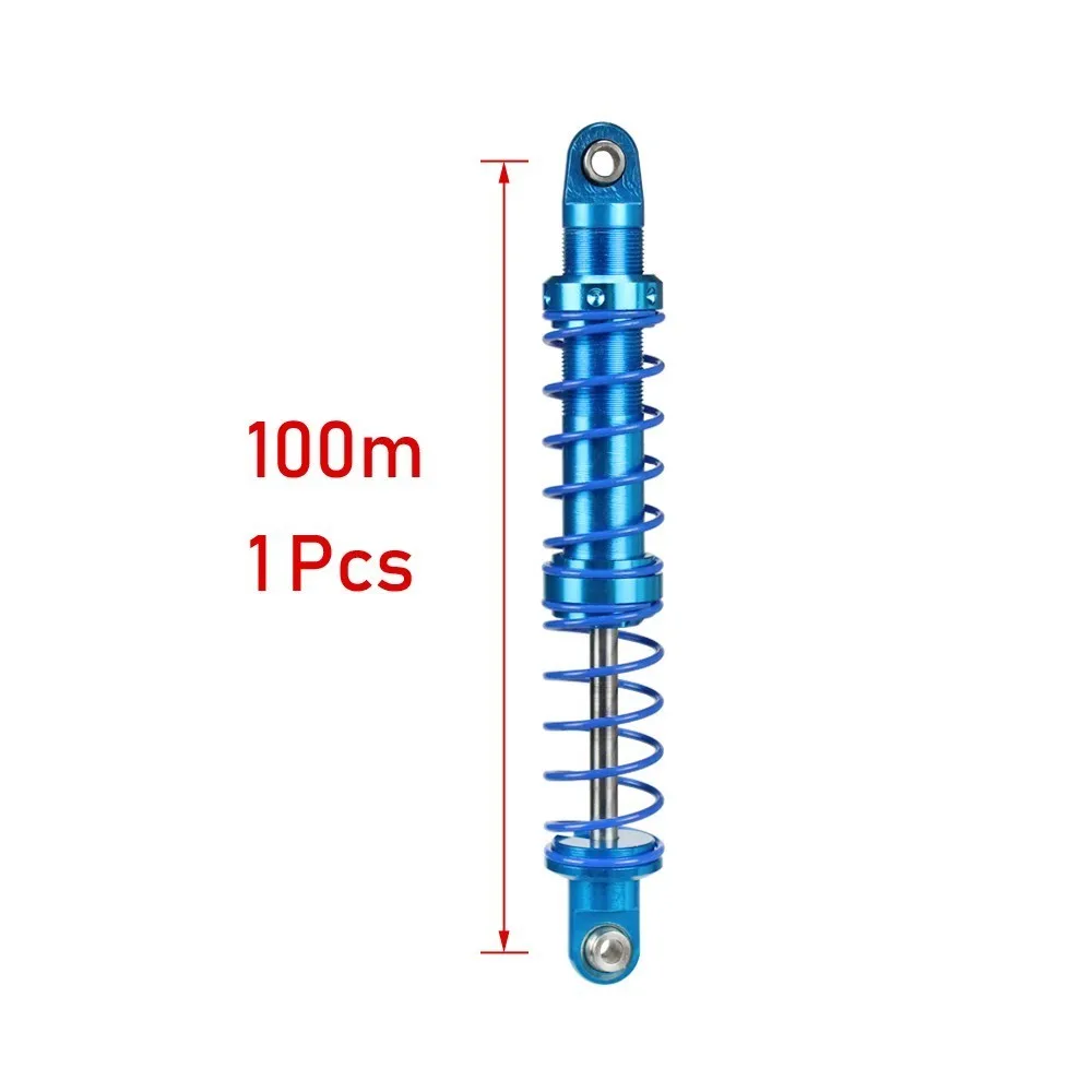 100mm 1pcs Масляный Регулируемый 80 мм, 90 мм, 100 мм, 110 мм, 120 мм, металлический амортизатор для 1/10 Rc автомобилей, запчасти для грузовиков, гусеничный осевой Scx10 Trx4 D90 - Цвет: 100mm 1pcs