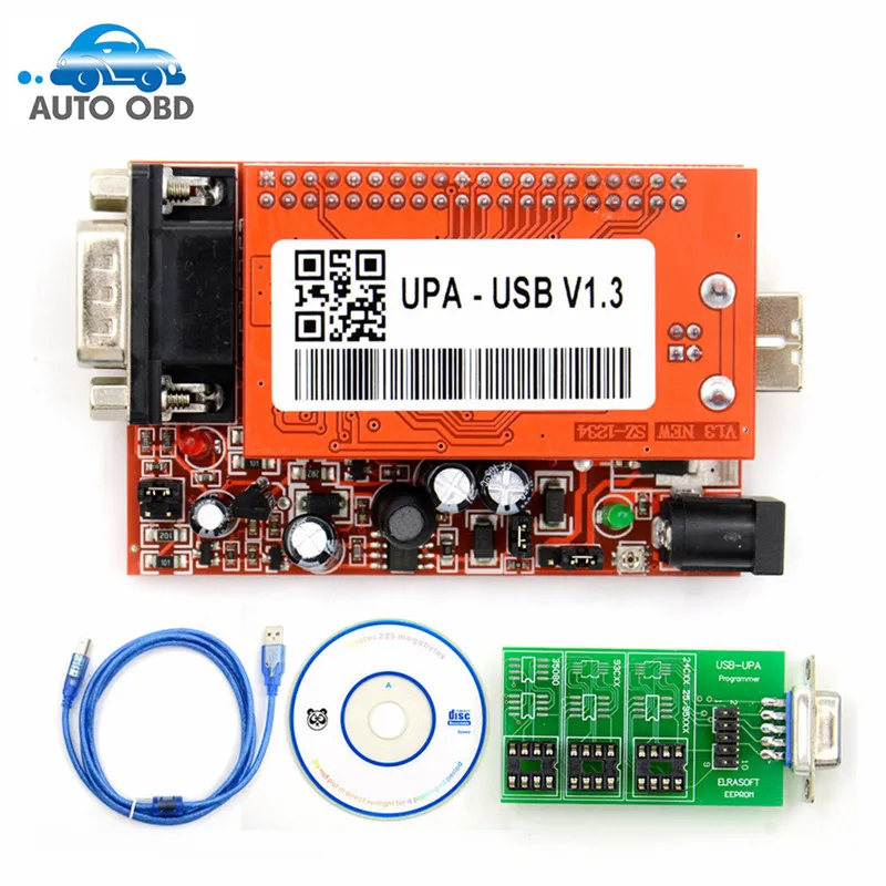 UPA USB Main Unit UPA USB программатор V1.3 с полным адаптером Основной блок UPA-USB 1,3 UPA USB V1.3 ECU Чип Tunning OBD2 диагностический инструмент - Цвет: UPA USB Main Unit