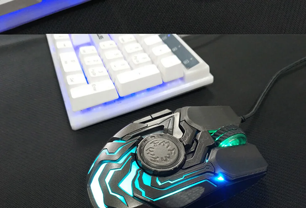 Новинка USB2.0 5000 dpi Проводная игровая мышь Поддержка голоса макроопределение ключ Макросъемка Дип регулирование Замена веса