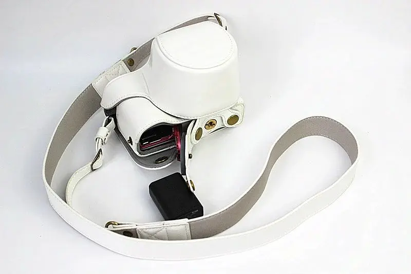 White 5 цветов цифровая камера кожаный чехол для sony A5100 камера чехол Прямая зарядка - Цвет: White