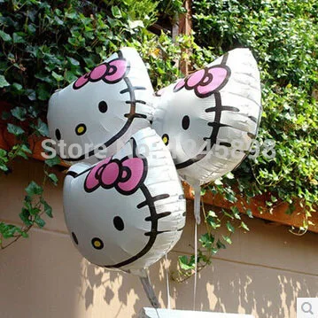Воздушные шары с гелием hello kitty 10 шт./лот 53*51 см|ballons for babys|helium balloonballons parties |