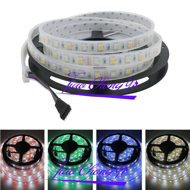 DC 12V 5M 5050 RGBW RGB + белый светодиодный светильник IP67 Силиконовая Водонепроницаемая