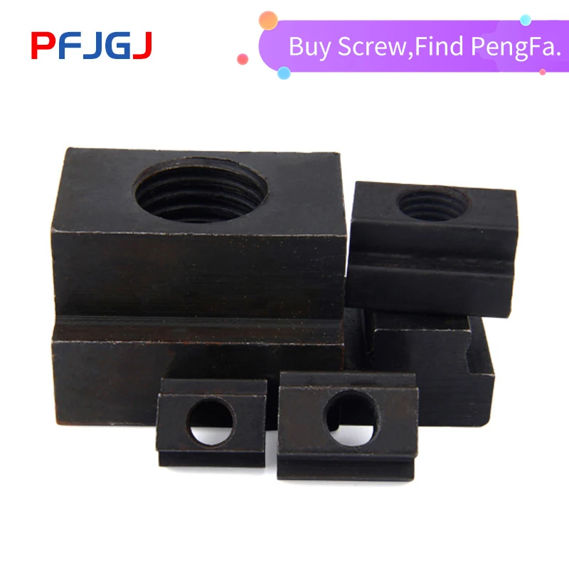 

Peng Fa 45#steel T-nut sleeve Steel T-type Sliding Nut Milling Working Table Fixing T-bolts T Slot Nuts Set T-slots Nut For T Tr