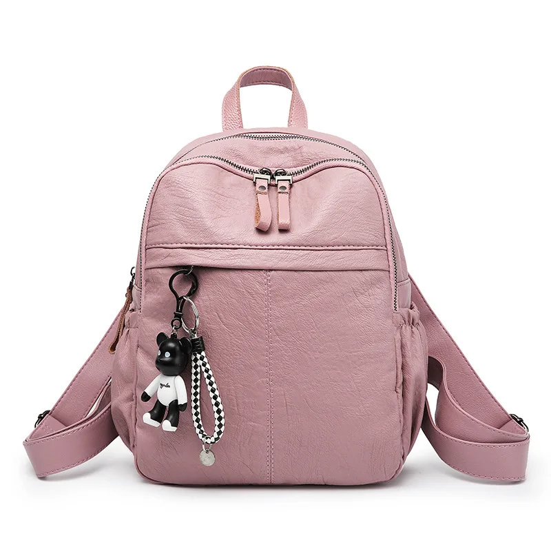 Милый медведь рюкзак для школы женские Высокое качество искусственная кожа