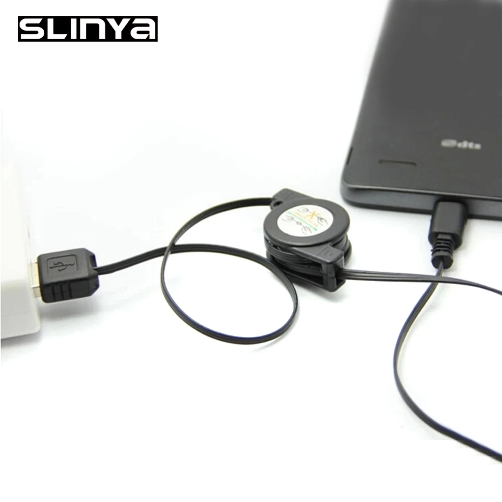 10 шт./лот Android 5 Pin Micro USB Выдвижной кабель для синхронизации данных и зарядки Huawei