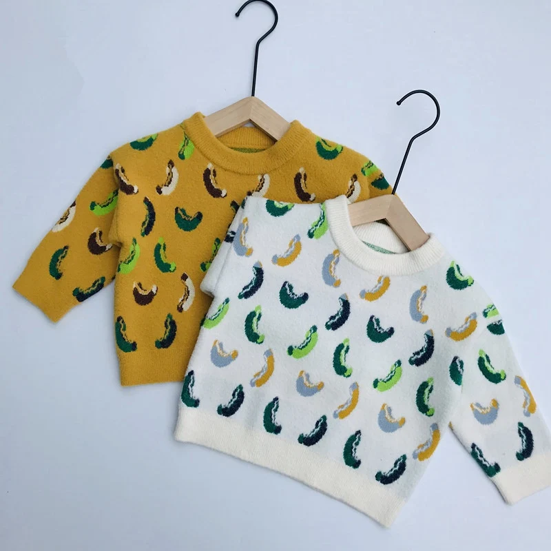 2019 осень-зима Свитер для девочек и мальчиков детские малышей длинный рукав