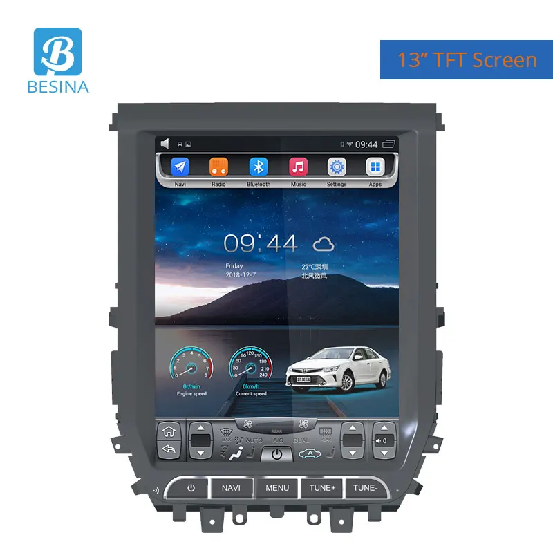Besina 13 дюймов Android 9 1 автомобильное радио для Toyota Land Cruiser 2016 мультимедийный плеер GPS