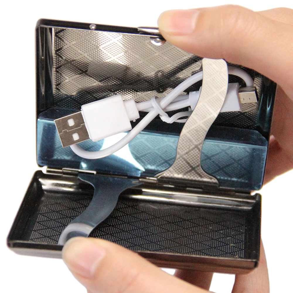 Автоматический Металлический перезаряжаемый портсигар USB электронный зажигалка