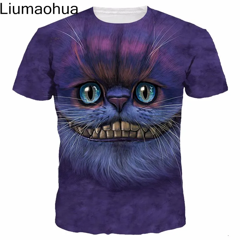Liumaohua 2018 Новая повседневная брендовая одежда унисекс 3d футболка с коротким