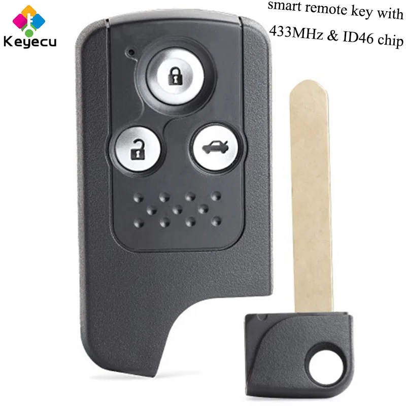 Запасной смарт-пульт дистанционного управления KEYECU для автомобиля с 3 кнопками и