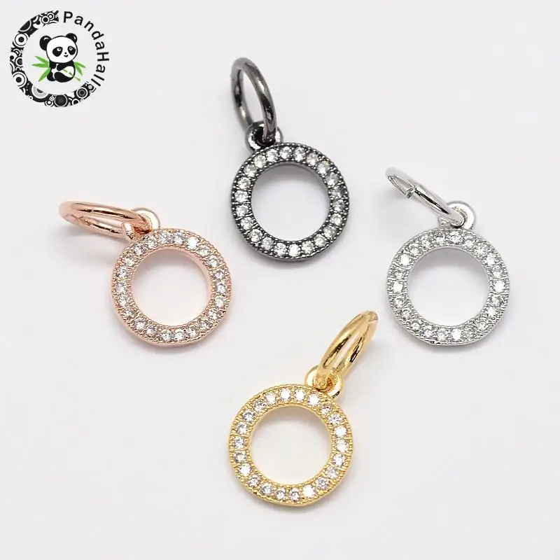 Круглые Подвески из фианита с микрозакрепкой 11 х9х2 мм 7 х1 1 мм|ring beautiful|ring downcharm