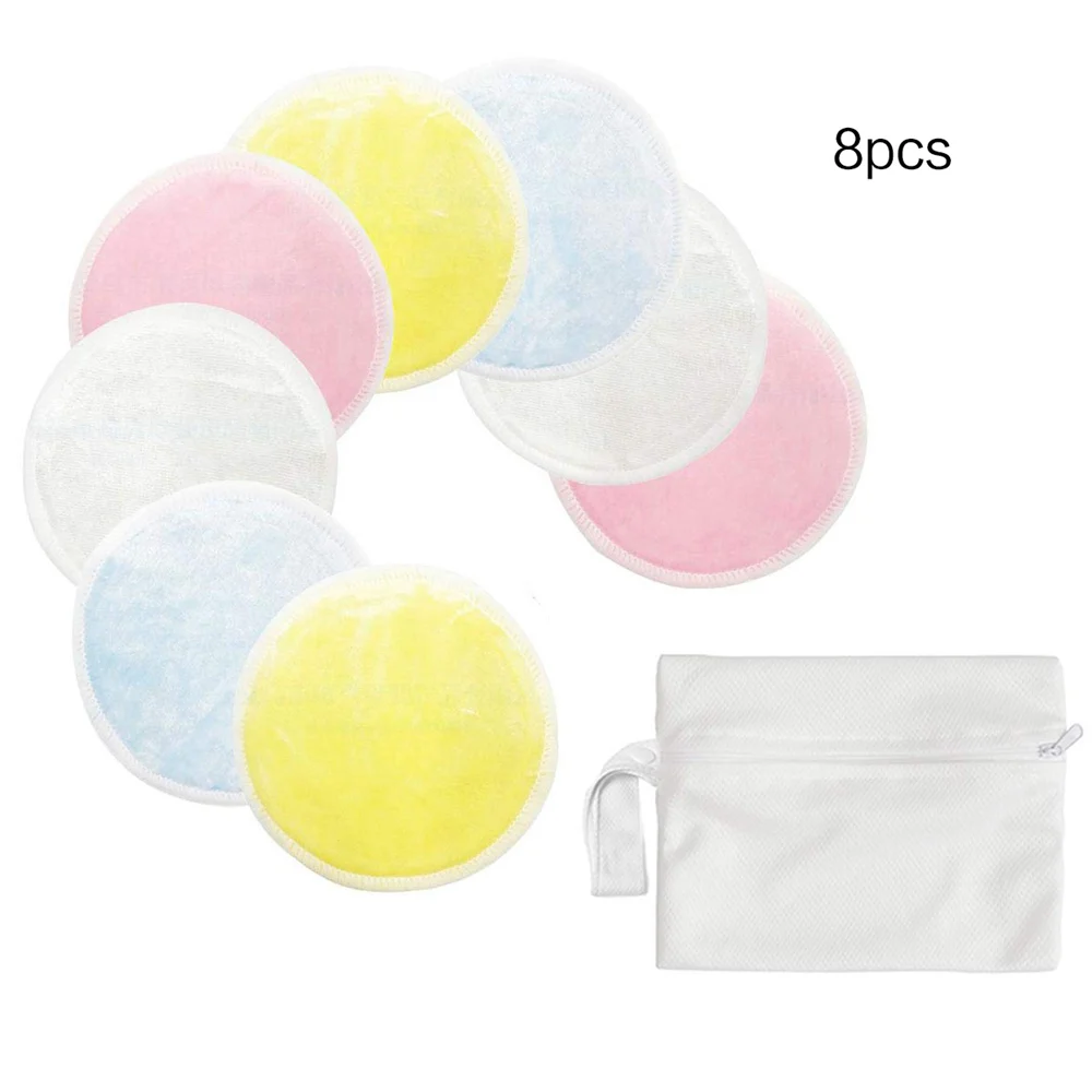 Стирающиеся многоразовые 3 слойные косметические накладки унисекс для снятия