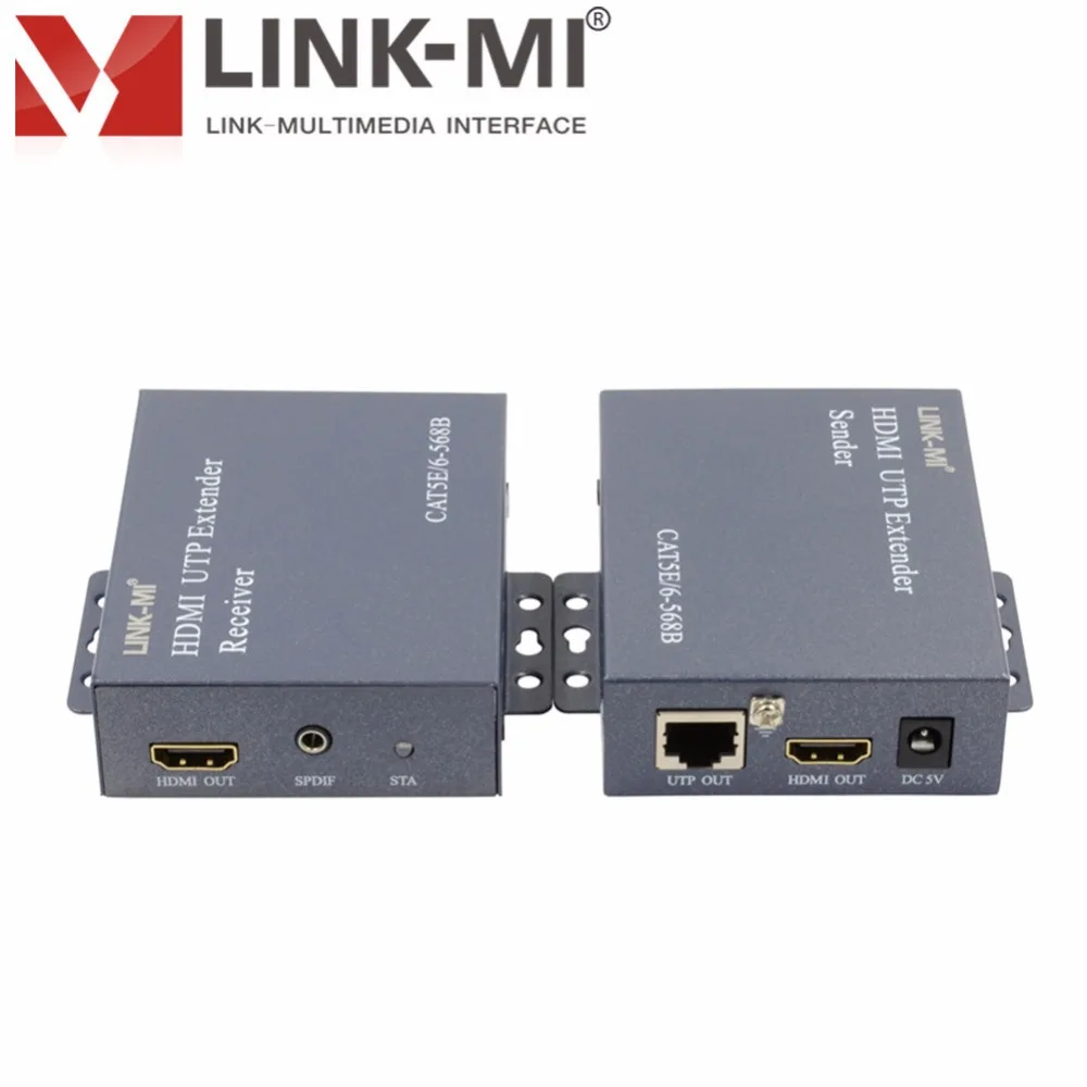 HDMI передатчик и приемник с помощью одного кабеля Cat5ECat6 для HD TV 3D 1920x1080 @ 60Гц